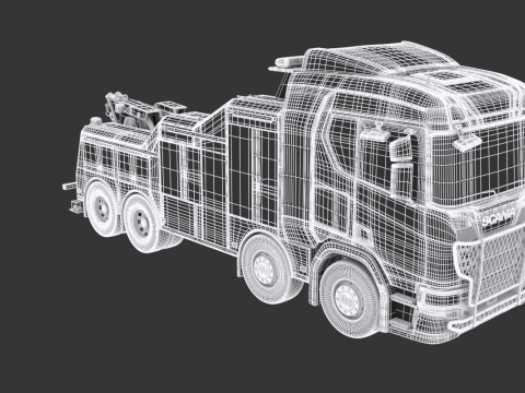 Scania Recovery Truck 3D Модель