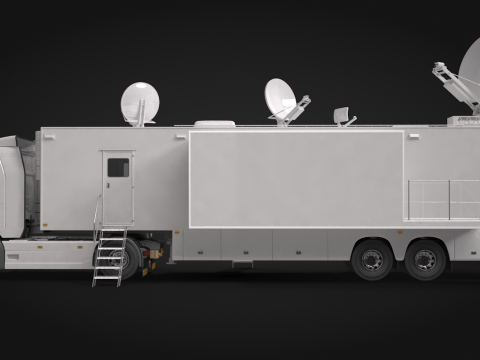 Scania TV Trailer 3D Model
