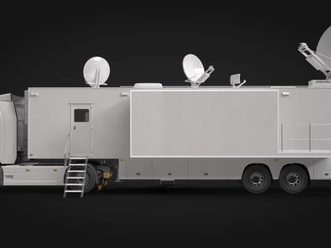 Scania TV Trailer 3D Model