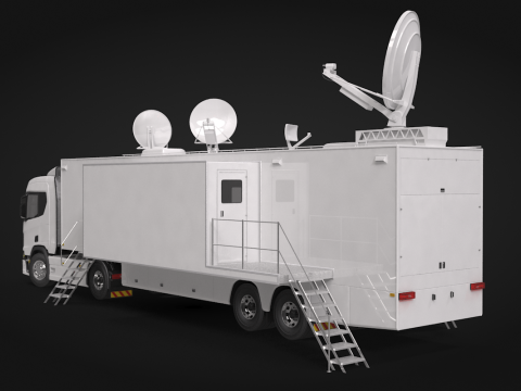 Scania TV Trailer 3D Model
