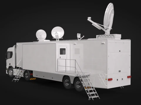 Scania TV Trailer 3D Model