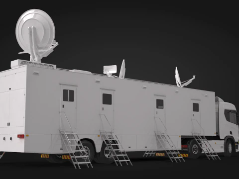 Scania TV Trailer 3D Model