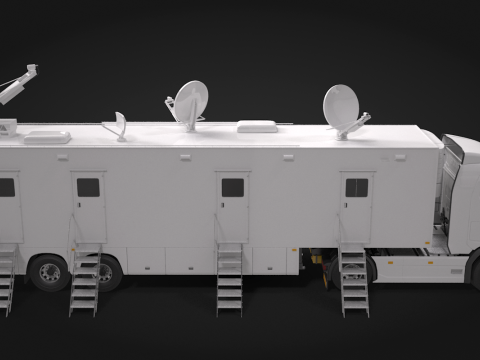 Scania TV Trailer 3D Model