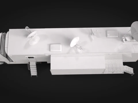 Scania TV Trailer 3D Model