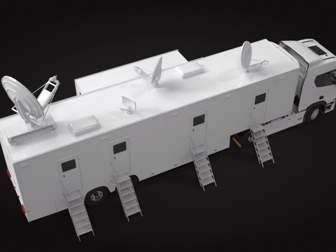 Scania TV Trailer 3D Model