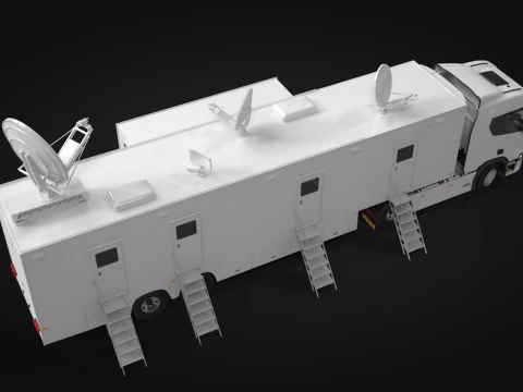 Scania TV Trailer 3D Model