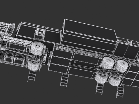 Scania TV Trailer 3D Model