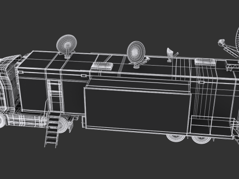 Scania TV Trailer 3D Model