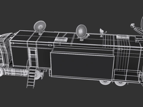 Scania TV Trailer 3D Model