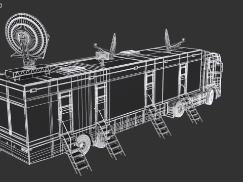 Scania TV Trailer 3D Model