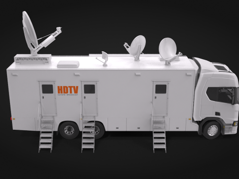 Scania TV Truck 3D Model