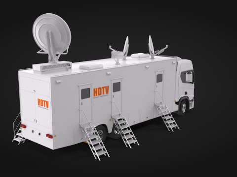 Scania TV Truck 3D Model