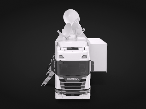 Scania TV Truck 3D Model