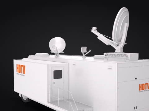 Scania TV Truck 3D Model