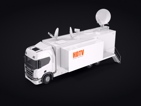 Scania TV Truck 3D Model