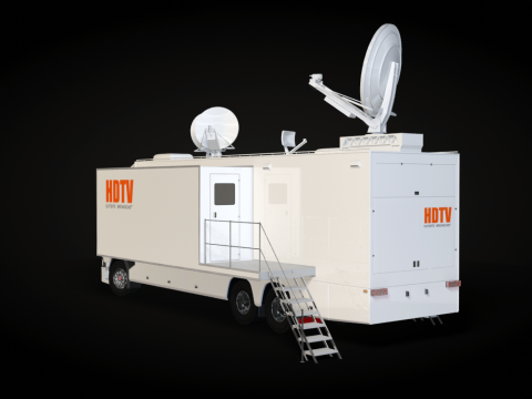 Scania TV Truck 3D Model