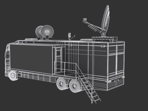 Scania TV Truck 3D Model