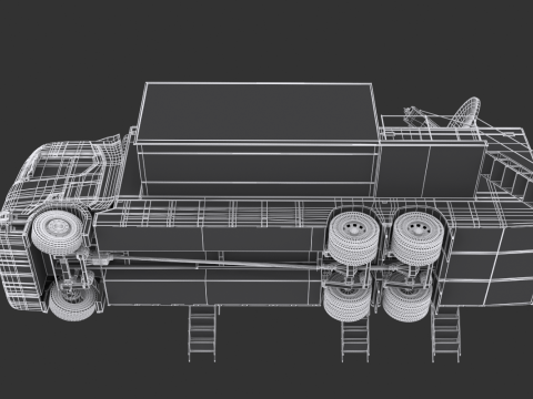 Scania TV Truck 3D Model