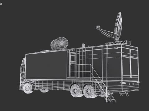Scania TV Truck 3D Model