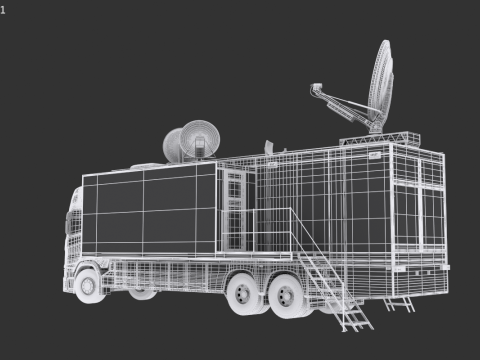 Scania TV Truck 3D Model