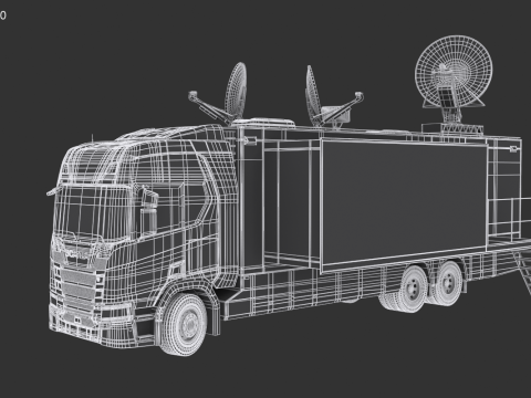 Scania TV Truck 3D Model