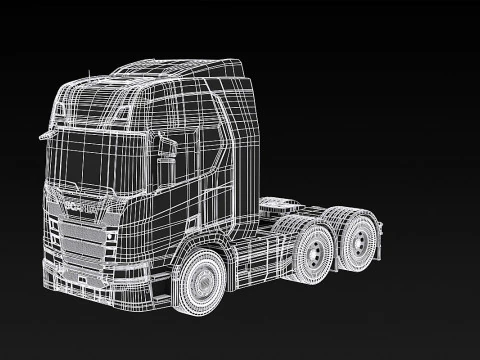 Scania R500 6x2 3D Model