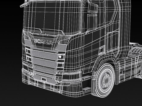 Scania R500 6x2 Model 3D