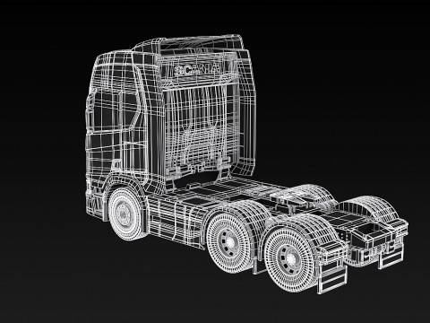 Scania R500 6x2 Model 3D