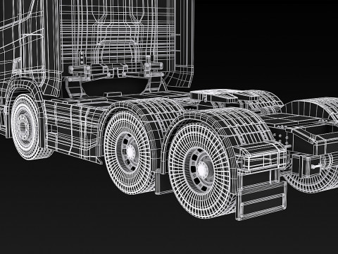 Scania R500 6x2 Model 3D