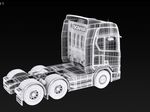 Scania R500 6x2 Model 3D