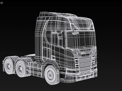 Scania R500 6x2 Model 3D