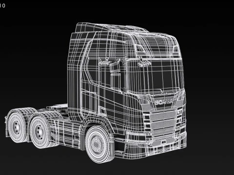 Scania R500 6x2 3D Model