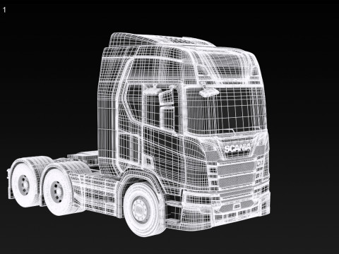 Scania R500 6x2 Model 3D
