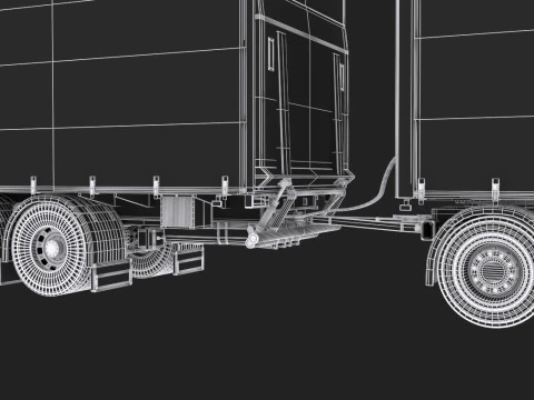 Scania R500 Tandem Trailer 3D Model
