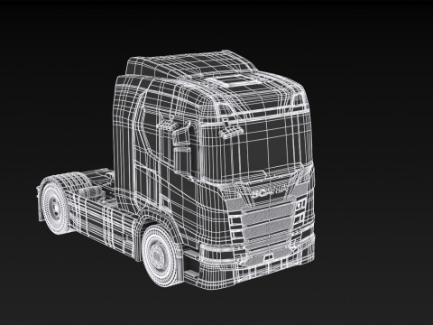 Scania R500 Modello 3D