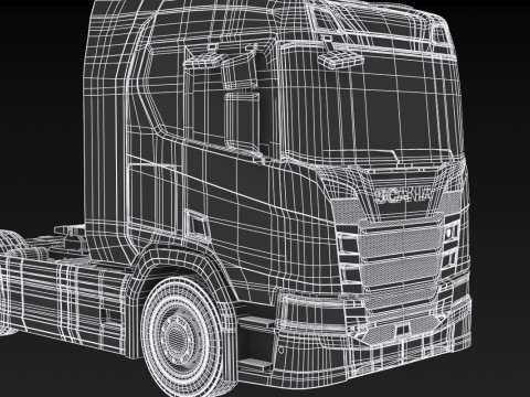 Scania R500 Modello 3D