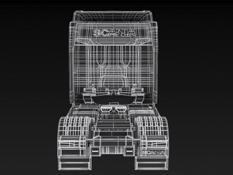 Scania R500 Modello 3D