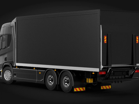 Scania R 2017 Box Truck 3D 모델