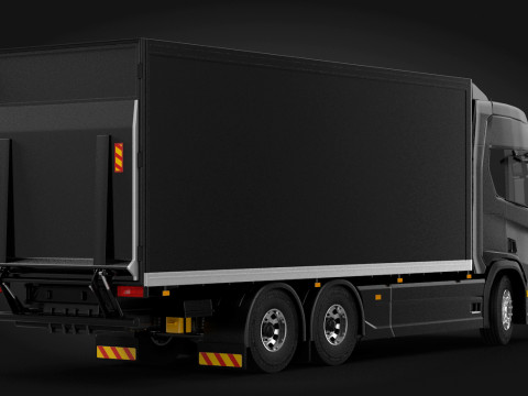 Scania R 2017 Box Truck 3D 모델