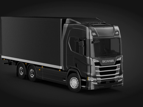 Scania R 2017 Box Truck 3D 모델