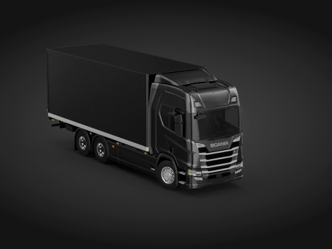 Scania R 2017 Box Truck 3D 모델