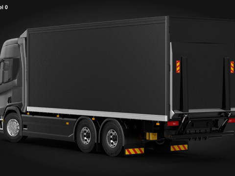 Scania R 2017 Box Truck 3D 모델