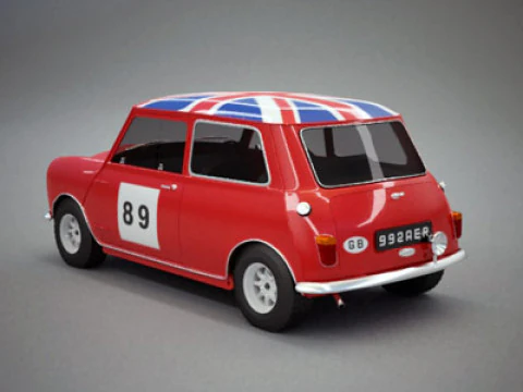 Austin Mini Mk I Rally 3D Model