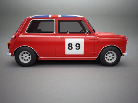 Austin Mini Mk I Rally 3D Model