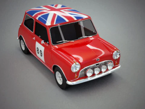 Austin Mini Mk I Rally 3D Model