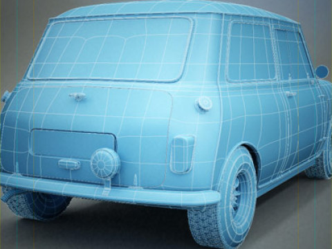Austin Mini Mk I Rally 3D Model
