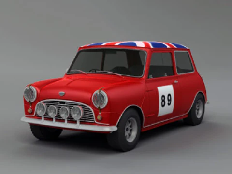 Austin Mini Mk I Rally 3D Model