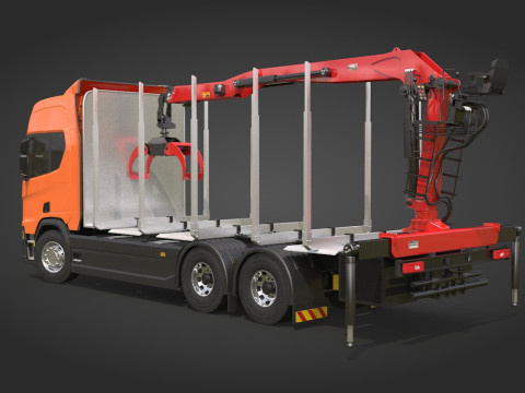 Scania Logging Truck 3D 모델