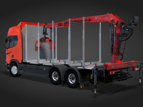 Scania Logging Truck 3Dモデル
