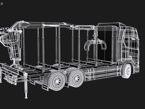 Scania Logging Truck 3Dモデル